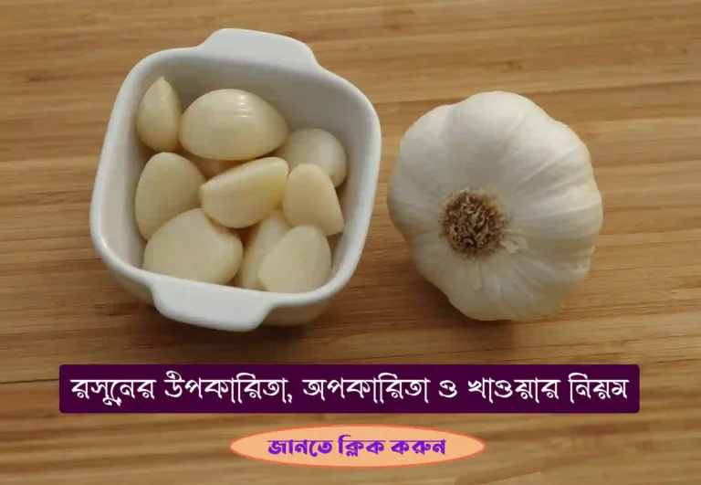 কাঁচা রসুনের উপকারিতা, অপকারিতা ও রসুন খাওয়ার নিয়ম