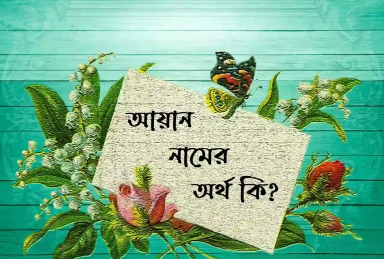 আয়ান নামের অর্থ কি?